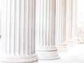 Columns at the parliament in vienna Royalty Free Stock Photo