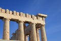 Columns at Parthenon Acropolis Royalty Free Stock Photo