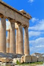 Columns of the Parthenon with blue sky Royalty Free Stock Photo
