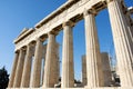 Columns in Parthenon temple Royalty Free Stock Photo