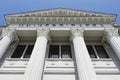 Columns and pediment university architecture