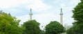 Columns place de la Nation in Paris Royalty Free Stock Photo