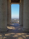 Columns at the Rhodes Memorial, Cape Town, South Africa Royalty Free Stock Photo