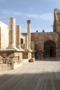 Columns at the Roman theater Royalty Free Stock Photo