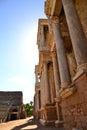 Columns at the Roman Theatre, Merida, Spain
