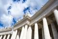 Columns in Saint Peter`s Square, Vatican city Royalty Free Stock Photo