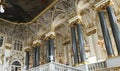 Dramatic interior of the palace of Catherine the great in st Petersburg