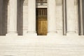 Columns, steps and doors of the Supreme Court of the United Stat Royalty Free Stock Photo