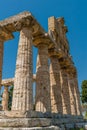 Columns of the Temple of Athena, Greek Goddess of wisdom, arts and war Royalty Free Stock Photo