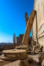 Columns of the temple of Bacchus in Baalbek, Lebanon