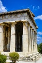 Columns of Temple of Hephaestus Royalty Free Stock Photo