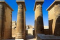 Columns of the temple at Saqqara Royalty Free Stock Photo