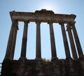 Columns of the Temple of Saturn in Rome