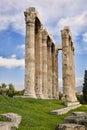 Columns of Temple of Zeus in Athens