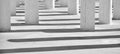 Columns and their shadows, black and white Royalty Free Stock Photo