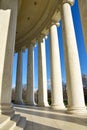 Columns of Thomas Jefferson Memorial. Washington DC, USA. Royalty Free Stock Photo