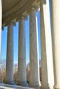 Columns of Thomas Jefferson Memorial. Washington DC, USA. Royalty Free Stock Photo