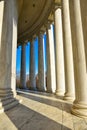 Columns of Thomas Jefferson Memorial. Washington DC, USA. Royalty Free Stock Photo