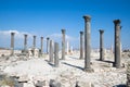 Columns in Umm Qais, Jordan Royalty Free Stock Photo