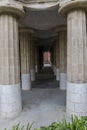 Columns under nature square