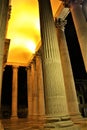 Columns in Venice city, Italy. Romantic atmosphere, sentimental mood, history, pillars, light and art