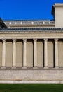 Columns and wall of an old building as an abstract background, architectural details Royalty Free Stock Photo