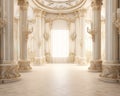 The columns wallpaper is inside the old palace. Royalty Free Stock Photo