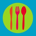 Colurful cutlery