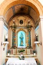 Comacchio, Italy. Interiors of catholic church in Comacchio Chiesetta di San Pietro