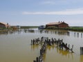 Comacchio Lagoons fishermen`s house Serilla Royalty Free Stock Photo