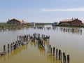 Comacchio Lagoons fishermen`s house Serilla Royalty Free Stock Photo