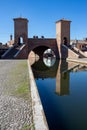 comacchio regional park delta del po lagoon city famous for its archaeological excavations and eel fishing Royalty Free Stock Photo