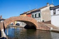 comacchio regional park delta del po lagoon city famous for its archaeological excavations and eel fishing Royalty Free Stock Photo