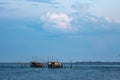 comacchio regional park delta del po lagoon city famous for its archaeological excavations and eel fishing Royalty Free Stock Photo