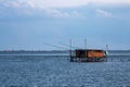 comacchio regional park delta del po lagoon city famous for its archaeological excavations and eel fishing Royalty Free Stock Photo