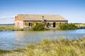 The Comacchio valleys Ferrara, Italy are known worldwide for eel fishing - UNESCO protected area Royalty Free Stock Photo