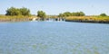 The Comacchio valleys are known worldwide for eel fishing - UNESCO protected area (Ferrara city - Emilia Romagna - Italy Royalty Free Stock Photo