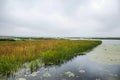 Autumn landscape view from Comana delta