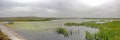 Autumn landscape view from Comana delta