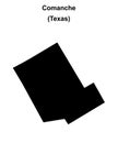 Comanche outline map Royalty Free Stock Photo