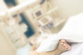 Comatose patient in hospital