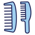 Comb, detangling comb Isolated Vector icon which can be easily modified or edited