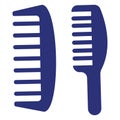 Comb, detangling comb Isolated Vector icon which can be easily modified or edited Royalty Free Stock Photo