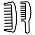 Comb, detangling comb Isolated Vector icon which can be easily modified or edited Royalty Free Stock Photo