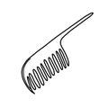 Comb Doodle vector icon. Drawing sketch illustration hand drawn cartoon line eps10 Royalty Free Stock Photo