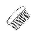 Comb Doodle vector icon. Drawing sketch illustration hand drawn cartoon line eps10 Royalty Free Stock Photo