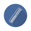 Comb flat linear long shadow icon