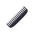 Comb flat vector icon illustration isolated on white. Hair fixing sign