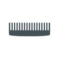 Comb flat vector icon illustration isolated on white. Hair fixing sign