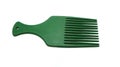 The comb is green on a white background. Designed to be used to comb hair after shampooing